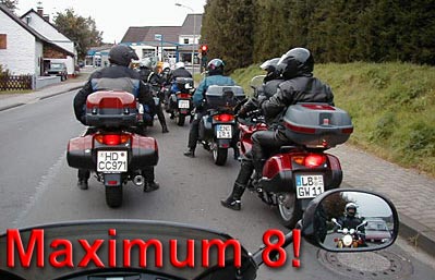 Maximum 8 Bikes